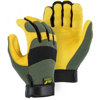 Majestic® Golden Eagle Mechanics Glove with Deerskin Palm and Knit Back